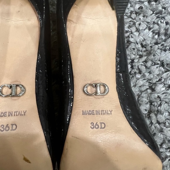 Christian Dior Black Women Patent Pumps Heels - Picture 7 of 13